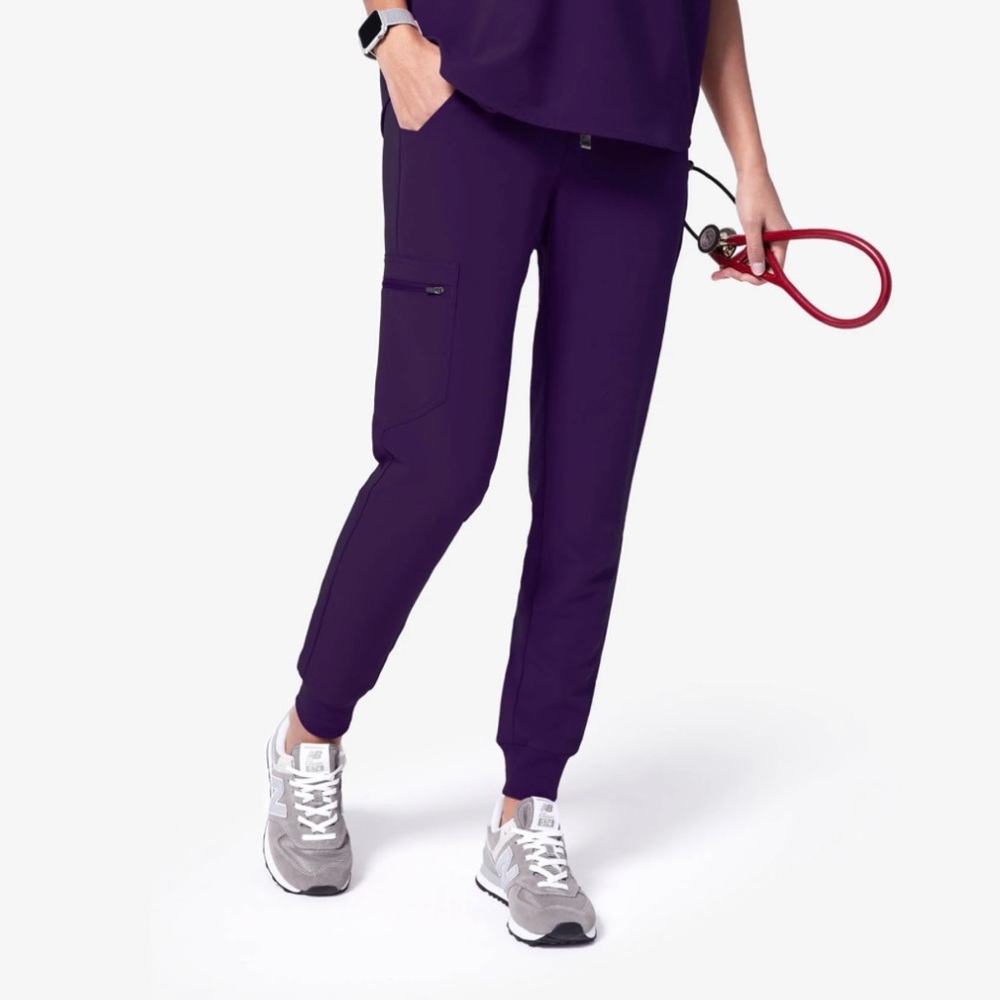 Figs purple Zamora jogger scrub pants